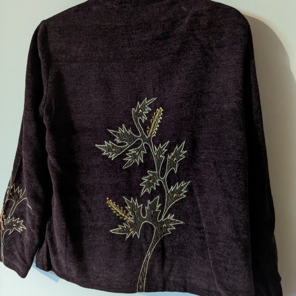 Stunning brown jacket with sparkly embellishments - Picture 3 of 4